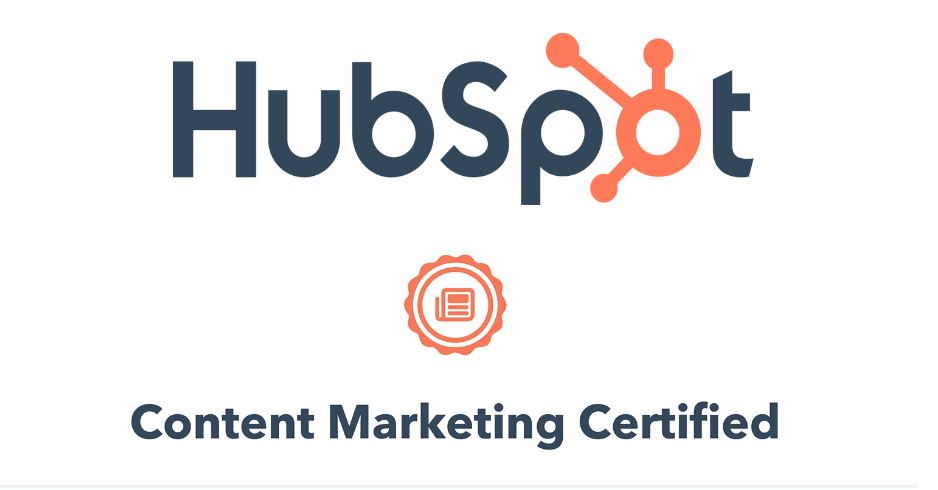 Hubspot Content Marketing Certification