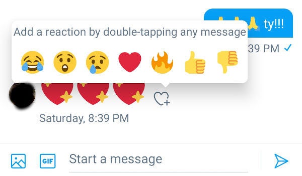 Emojis for Twitter DM