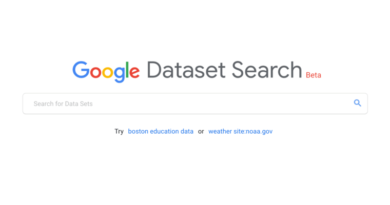 Google ‘Dataset Search’ Tool