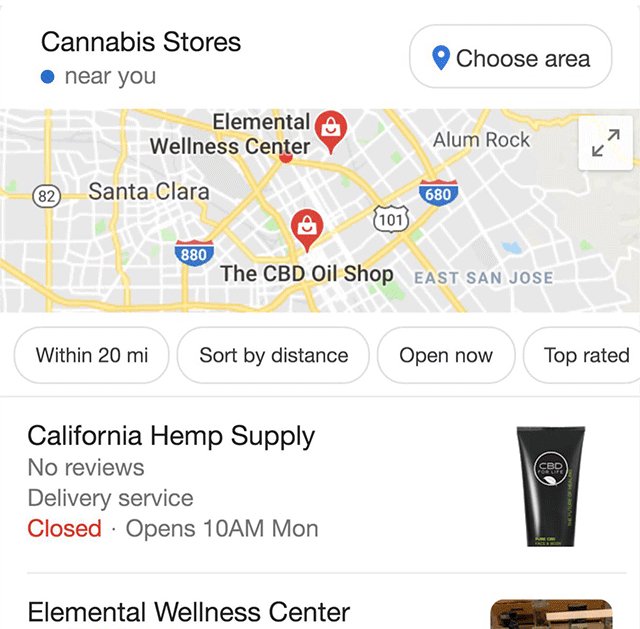 Google’s “Choose Area” Feature