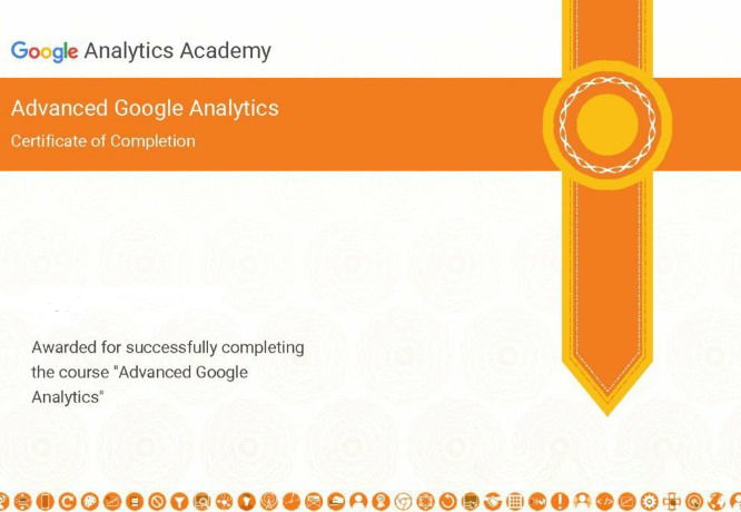 Advance Google Analytics Certificate